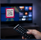 QR Code exibido em comercial de TV e vídeo
